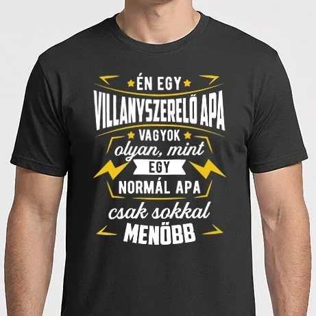 Férfi Imperial póló - Menő villanyszerelő apa