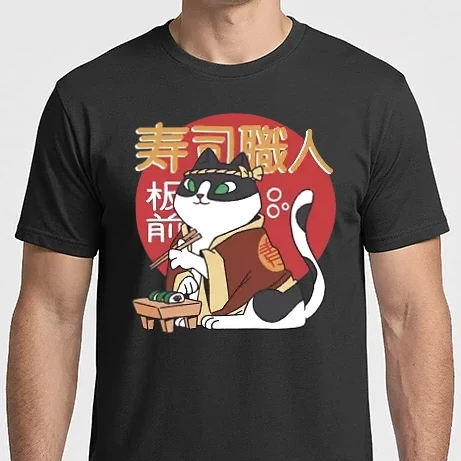 Férfi Imperial póló - Sushi Séf Cica