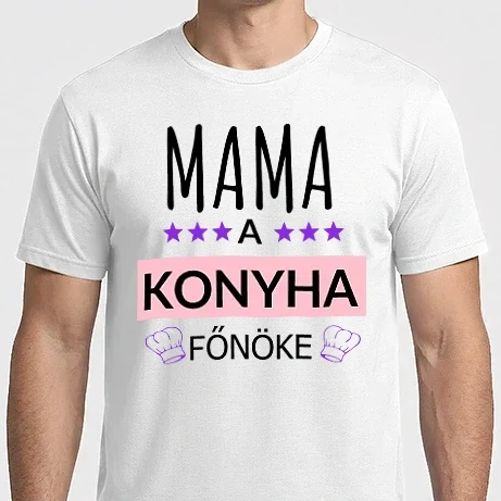 Férfi Imperial póló - Mama a konyha főnöke