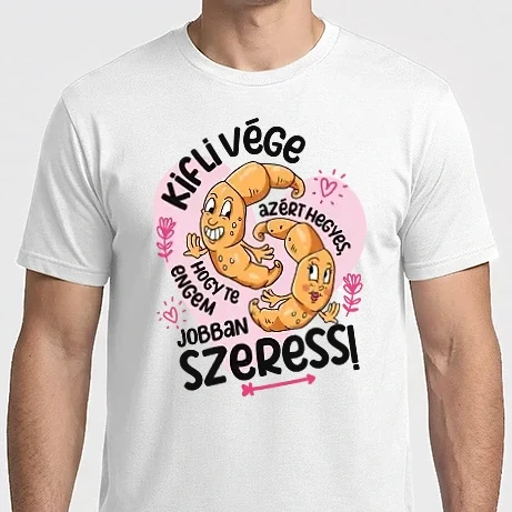 Férfi Imperial póló - Kifli vége azért hegyes hogy te engem jobban szeress