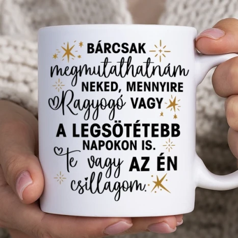 Fehér bögre - Csillagom