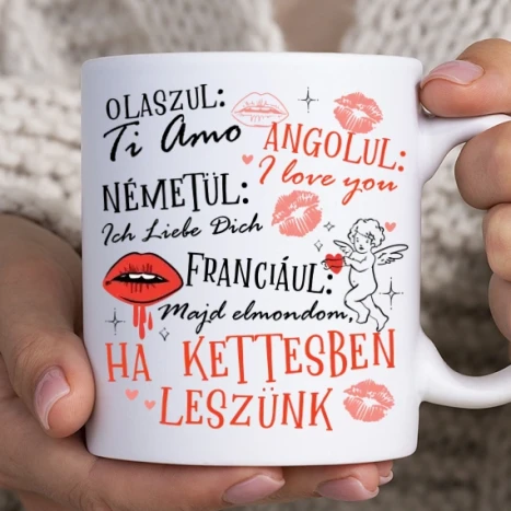 Fehér bögre - Nyelvlecke