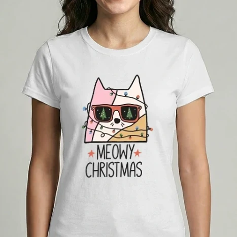 Női Imperial póló - Meowy Christmas
