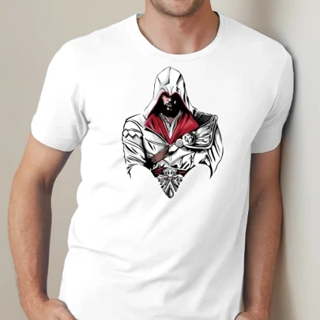Férfi prémium fit kerek nyakú póló - Ezio Auditore da Firenze