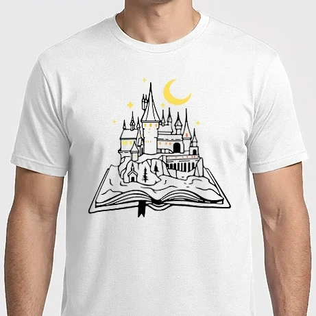 Férfi Imperial póló - Hogwarts in book