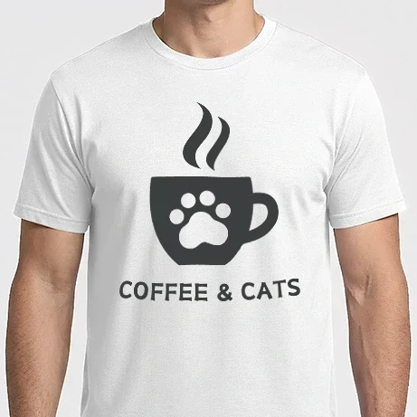 Férfi Imperial póló - Coffee and Cats