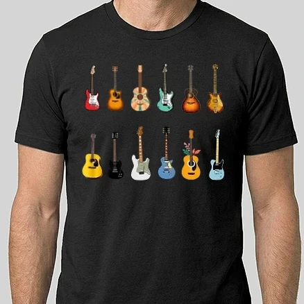 Férfi Alap póló - Various Guitar Music Lovers