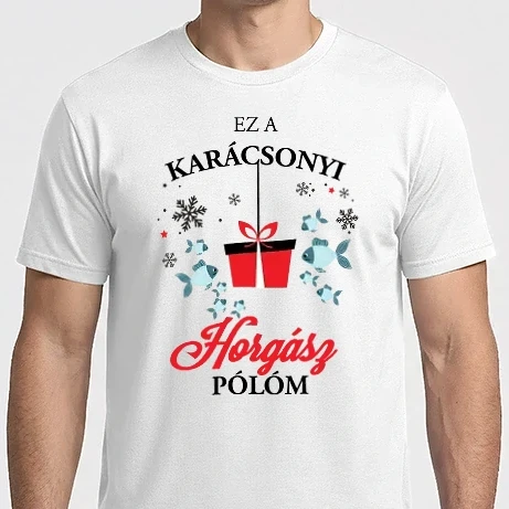 Férfi Imperial póló - Karácsonyi horgász póló