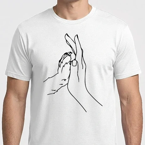 Férfi Imperial póló - Human Hand and Dog's Paw