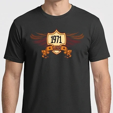 Férfi Imperial póló - classic szülinapi embléma 1971