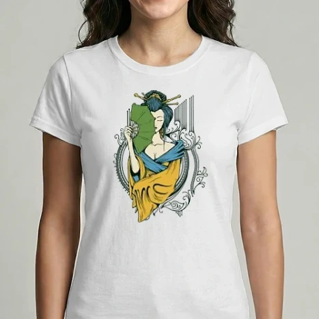 Női Imperial póló - Japán gésa