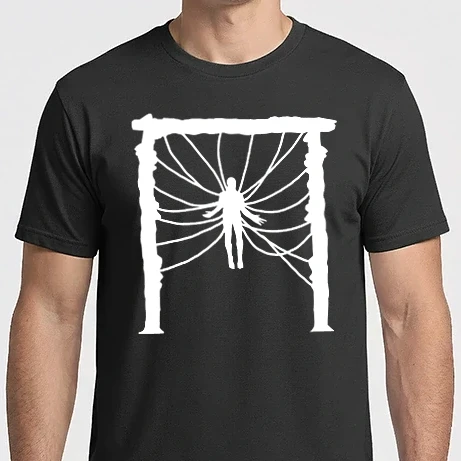 Férfi Imperial póló - Stranger Things - Vecna - fehér minta