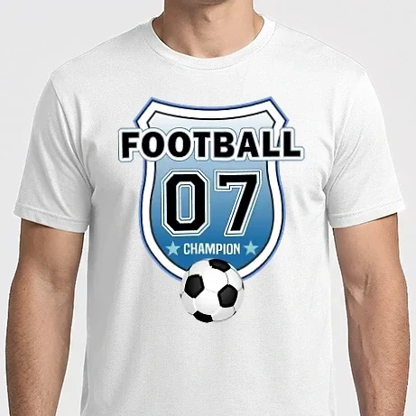 Férfi Imperial póló - football champion focistás szülinapi embléma 7 éves