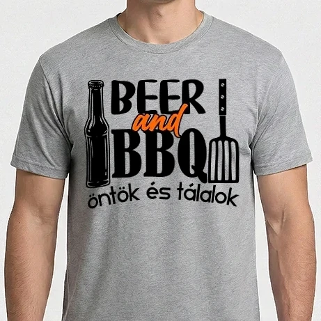 Férfi Imperial póló - beer and bbq