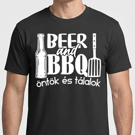 Férfi Imperial póló - beer and bbq 