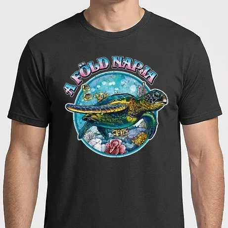 Férfi Imperial póló - A föld napja teknős