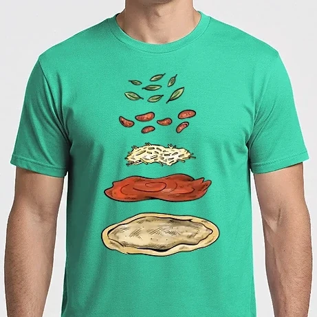Férfi Imperial póló - Pizza hozzávalók