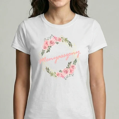 Női Imperial póló - Menyasszony (rózsás)