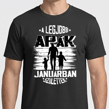 Férfi Imperial póló - A legjobb apák januárban születtek