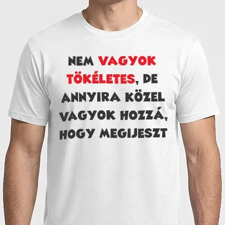 Férfi Imperial póló - Nem vagyok tökéletes, de...