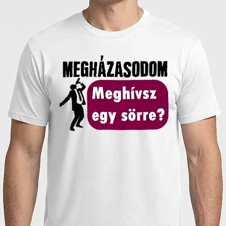 Férfi Imperial póló - Megházasodom! Meghívsz egy sörre?