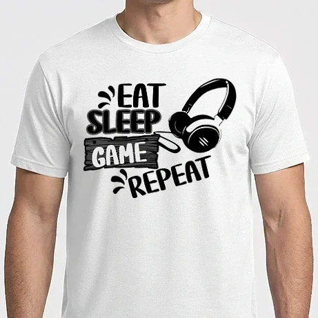 Férfi Imperial póló - eat sleep gamer