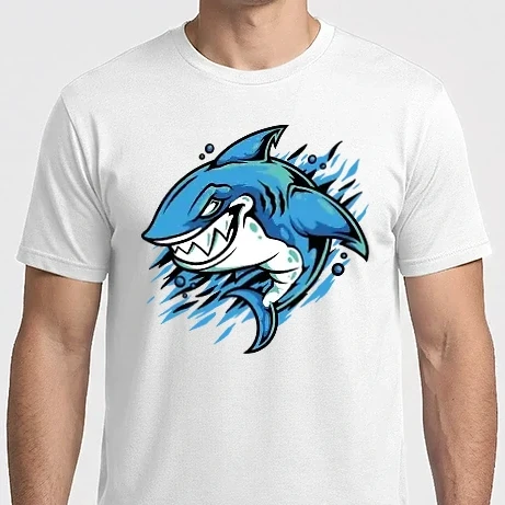 Férfi Imperial póló - Cápa