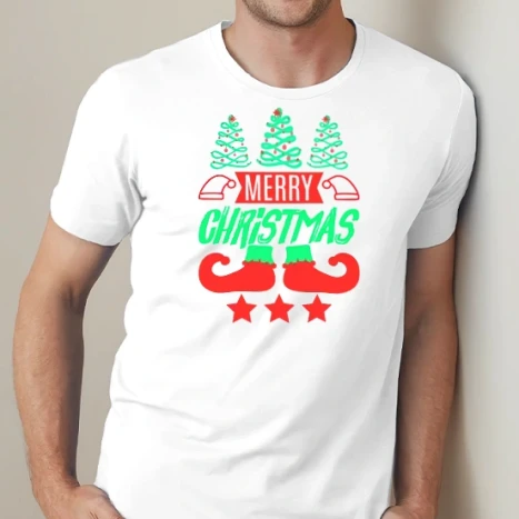 Férfi prémium fit kerek nyakú póló - Merry Christmas