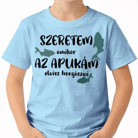 Uniszex gyerek Póló - Szeretem az apukám