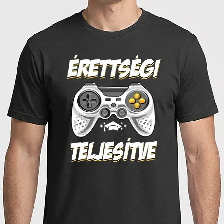Férfi Imperial póló - Érettségi teljesítve gamer Ballagás