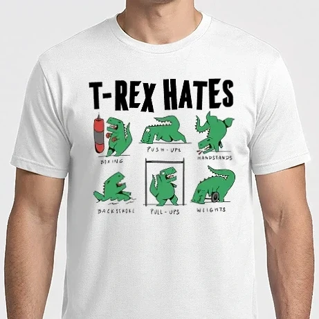 Férfi Imperial póló - A T-rex utálja