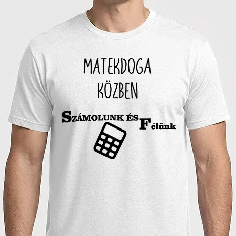 Férfi Imperial póló - Matekdoga közben számolunk és félünk