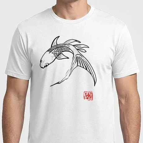 Férfi Imperial póló - carp koi turning