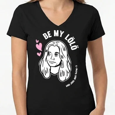 Női V-nyakú póló - Mészáros Valentin andi