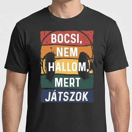 Férfi Imperial póló - Bocsi, nem hallom, mert játszok