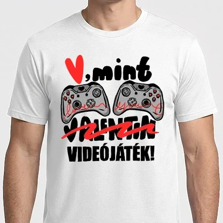 Férfi Imperial póló - V mint Videó játék