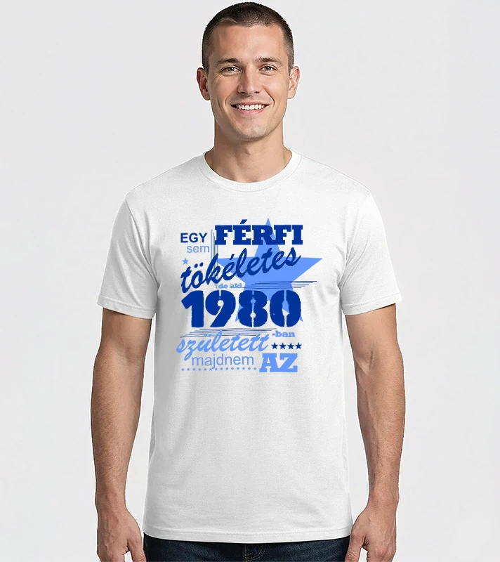 egy férfi sem tökéletes 1980 – Férfi Imperial póló