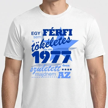 Férfi Imperial póló - egy férfi sem tökéletes 1977