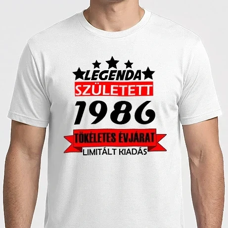 Férfi Imperial póló - legenda született 1986
