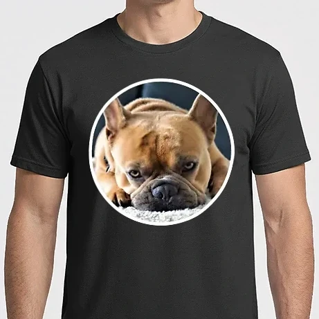 Férfi Imperial póló - kutyuska portré francia bulldog