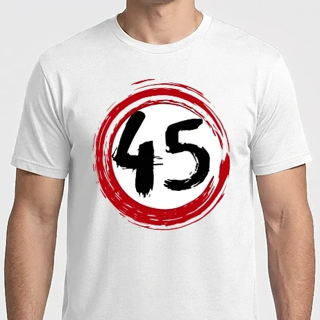 Férfi Imperial póló - Szülinapi 45-ös tábla