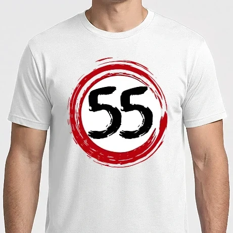 Férfi Imperial póló - Szülinapi 55-ös tábla