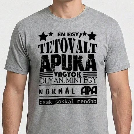 Férfi Imperial póló - tetovált apuka