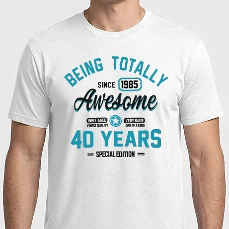 Férfi Imperial póló - Being Totally Awesome 40 éves