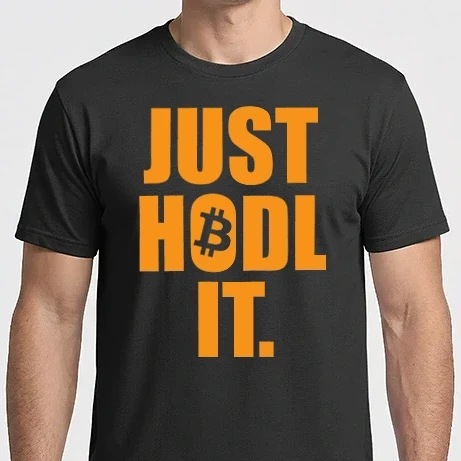 Férfi Imperial póló - Just hodl it. Bitcoin 