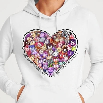 Női kapucnis pulcsi - 10. évfordulós minta