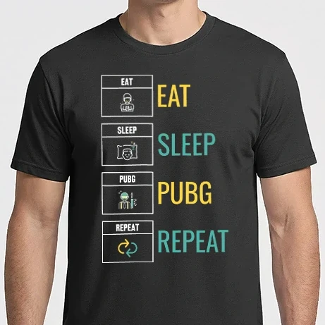 Férfi Imperial póló - Eat Sleep PUBG Repeat