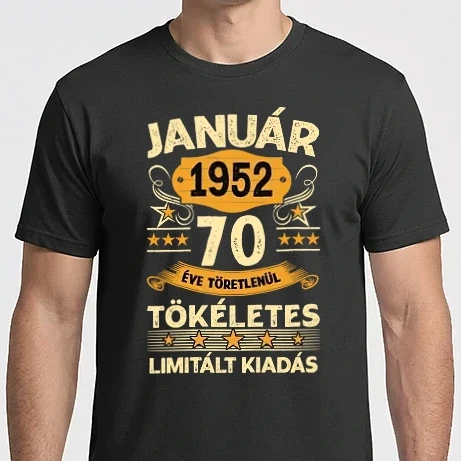 Férfi Imperial póló - 70 éve töretlenül tökéletes_január