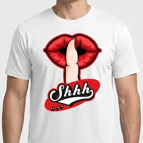 Férfi Imperial póló - Shh női száj