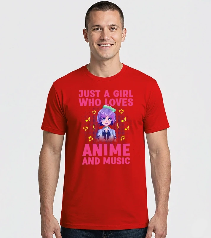 Love anime and music – Férfi Imperial póló